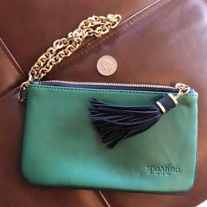 Spartina leather wristlet